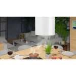 Витяжка кухонна підвісна 35 см біла BT-228 - Зображення 7