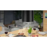 Витяжка кухонна підвісна 35 см чорна BT-227 - Зображення 6