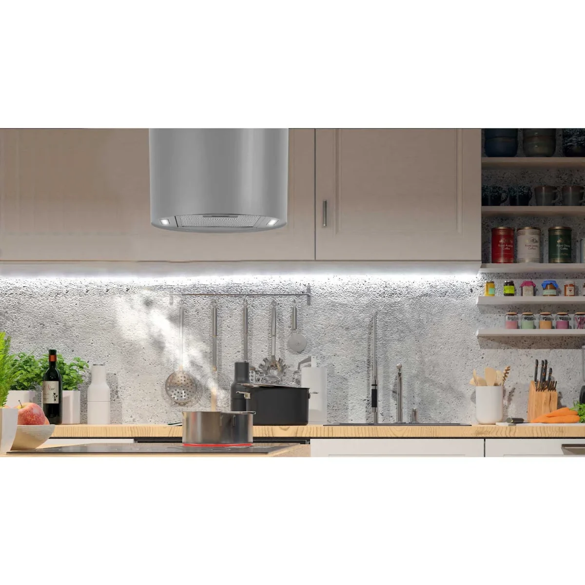 Витяжка кухонна підвісна 35 см inox BT-226 - Зображення 6