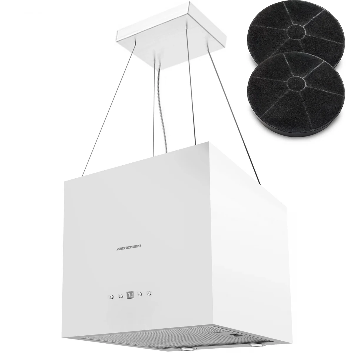 Острівна кухонна витяжка 40 см Berdsen 40E + 2 фільтра - Зображення 2