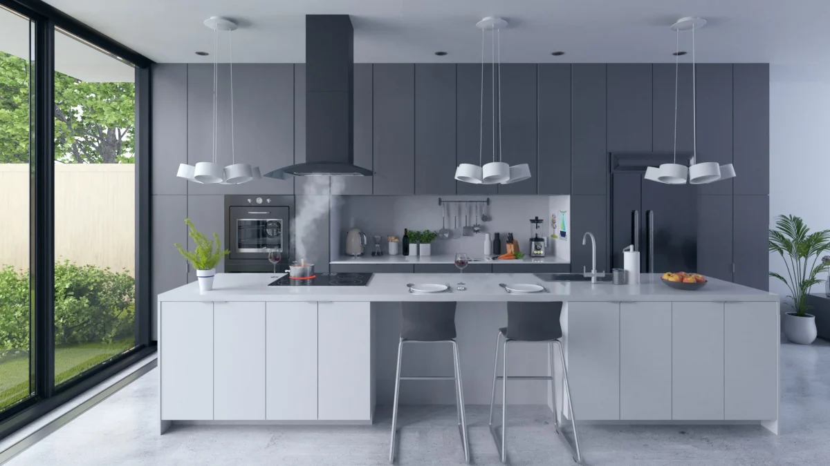 Острівна кухонна витяжка 90 см Berdsen BT-225 - Зображення 3