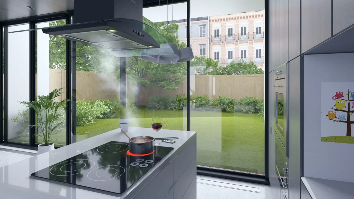 Острівна кухонна витяжка 90 см Berdsen BT-225 - Зображення 6