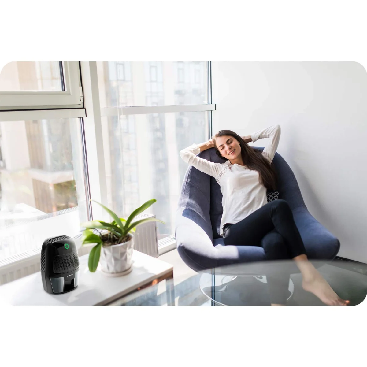 Осушувач повітря - поглинач вологи з автомобільним адаптером Berdsen BR-50B чорний - Зображення 5