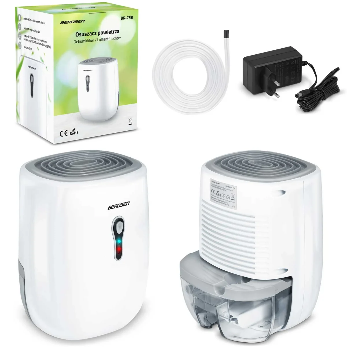 Осушувач повітря - вологопоглинач Berdsen BR-75B білий - Зображення 6
