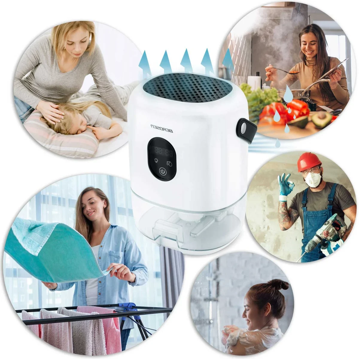 Осушувач повітря - вологопоглинач Berdsen BR-10B білий - Зображення 12