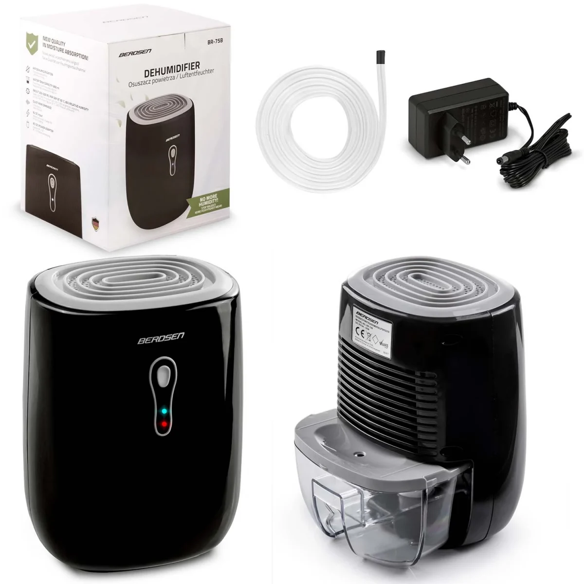 Осушувач повітря - вологопоглинач Berdsen BR-75B, чорно-сірий - Зображення 9