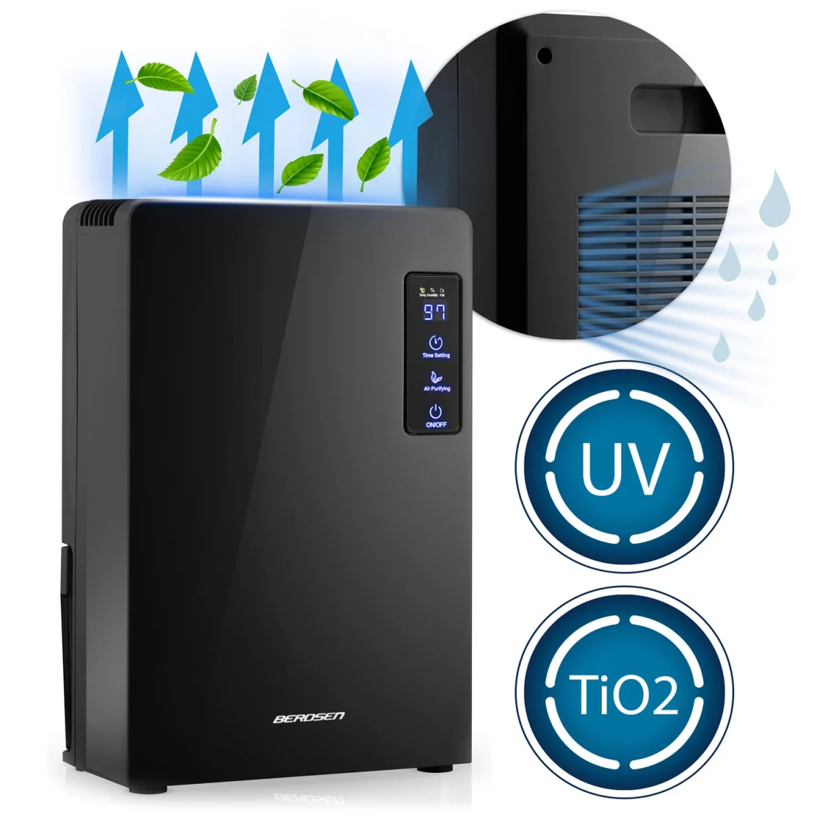 Осушувач повітря - вологопоглинач Berdsen BR-22A чорний - Зображення 15