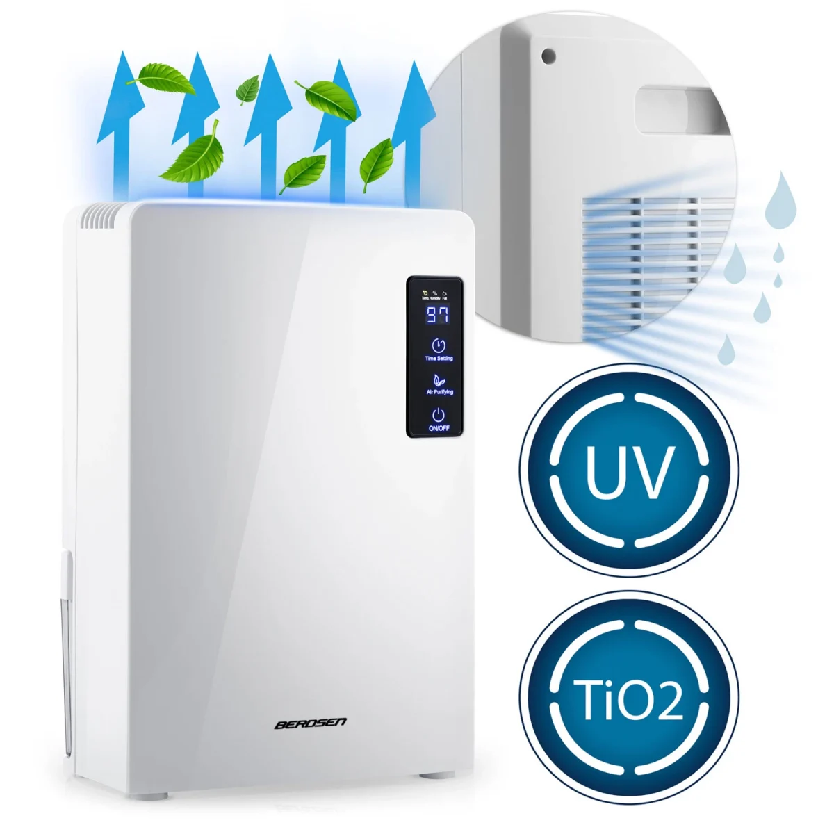 Осушувач повітря - вологопоглинач Berdsen BR-22A білий - Зображення 15