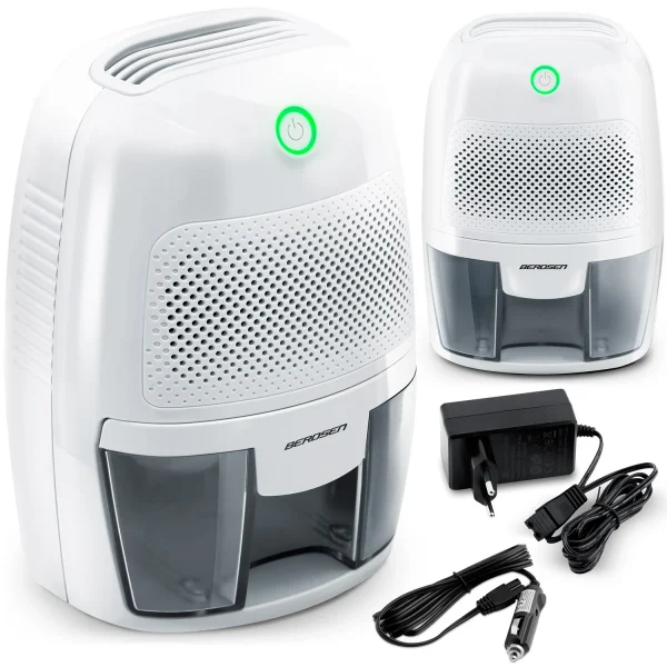 Осушувач повітря - поглинач вологи з автомобільним адаптером Berdsen BR-50B білий