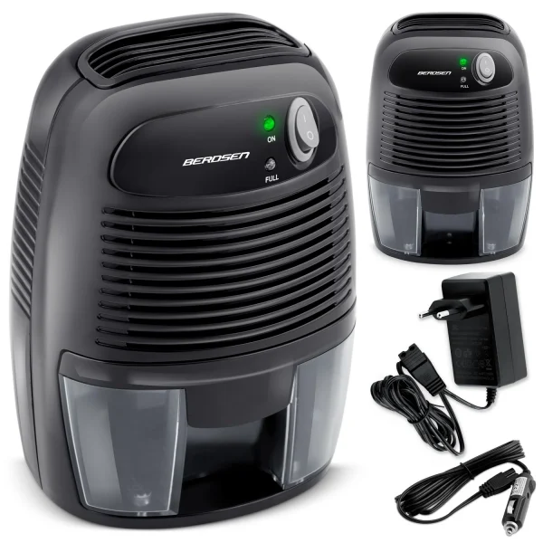 Осушувач повітря - поглинач вологи з автомобільним адаптером Berdsen BR-68B чорний