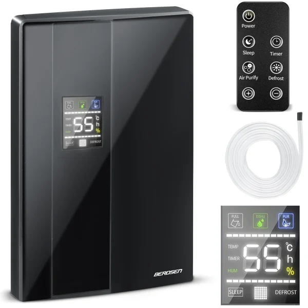 Осушувач повітря - вологопоглинач Berdsen BR-20D чорний