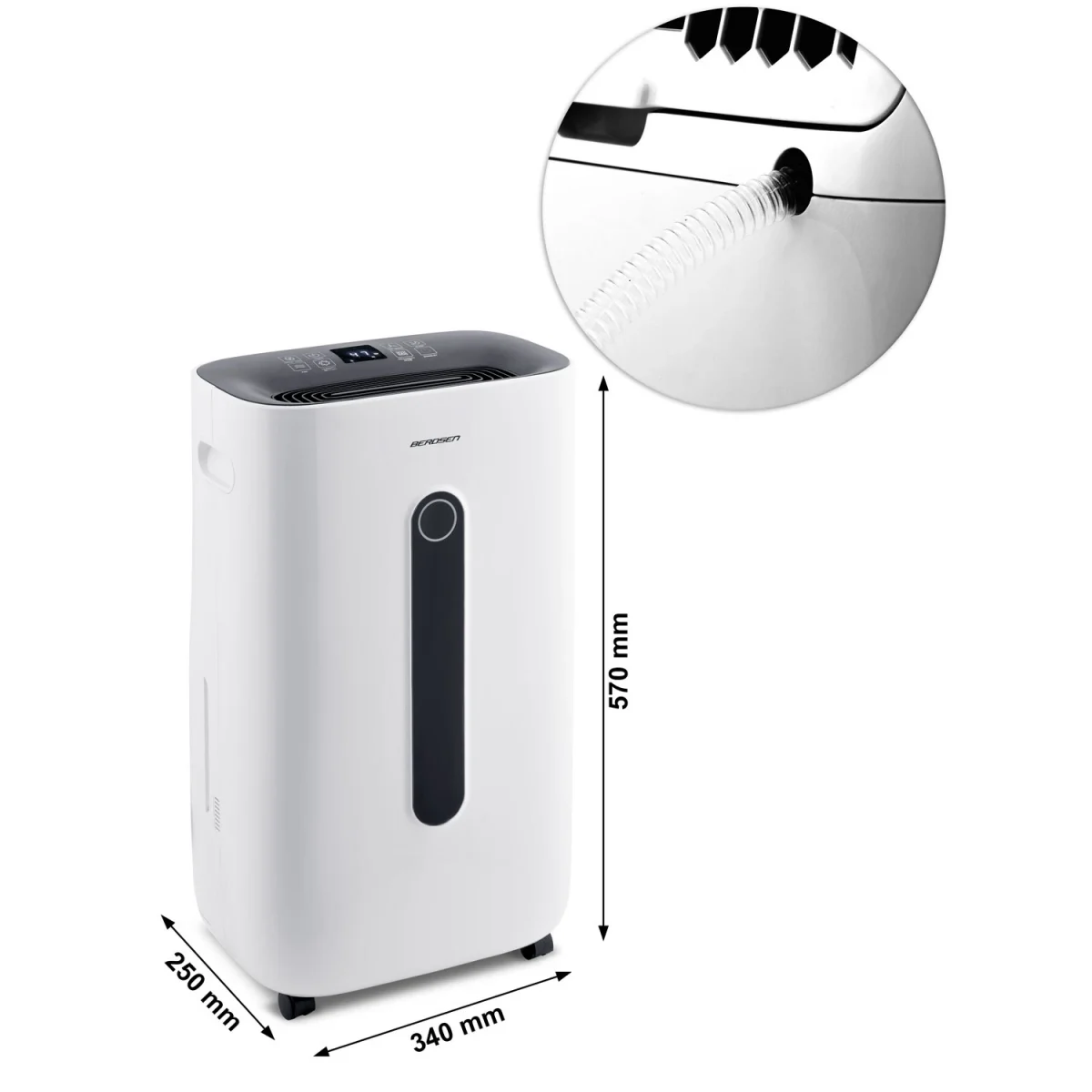 Осушувач повітря - вологопоглинач Berdsen BD-523 білий - Зображення 11