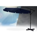 Складаний садовий парасоль 6 сегментів синій 350 см - Захист від сонця та дощу - Зображення 4