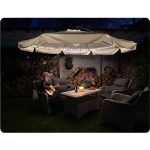 Складаний садовий парасоль з 6 сегментів бежевий 350 см - Ідеальний для вашого двору - Зображення 4