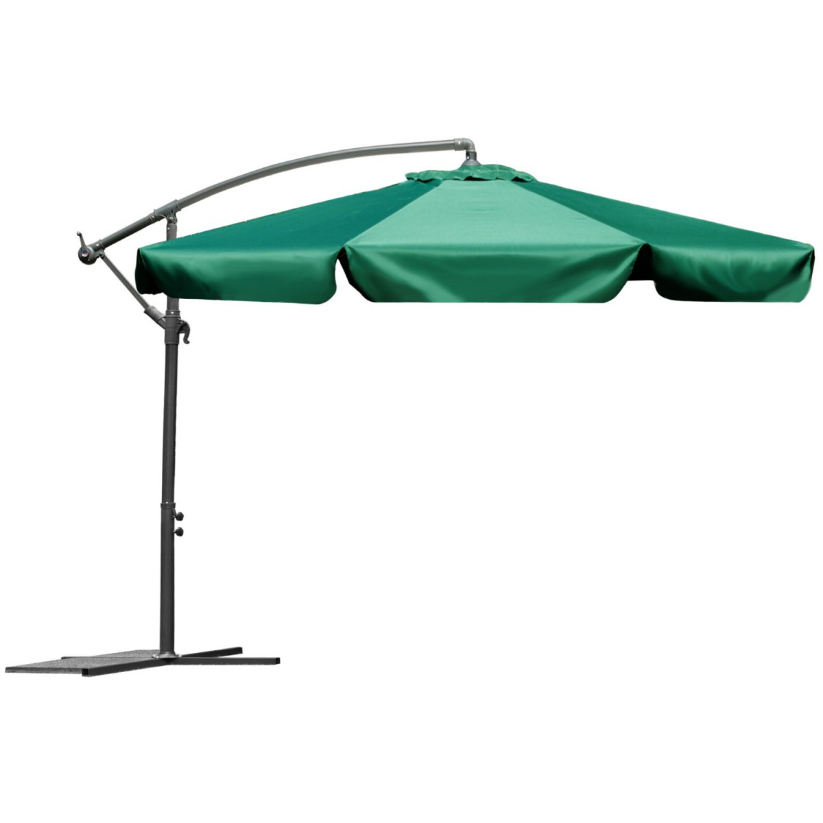 Складаний садовий парасоль 6 сегментів зелений 350 см - Сучасний дизайн та комфорт - Зображення 6
