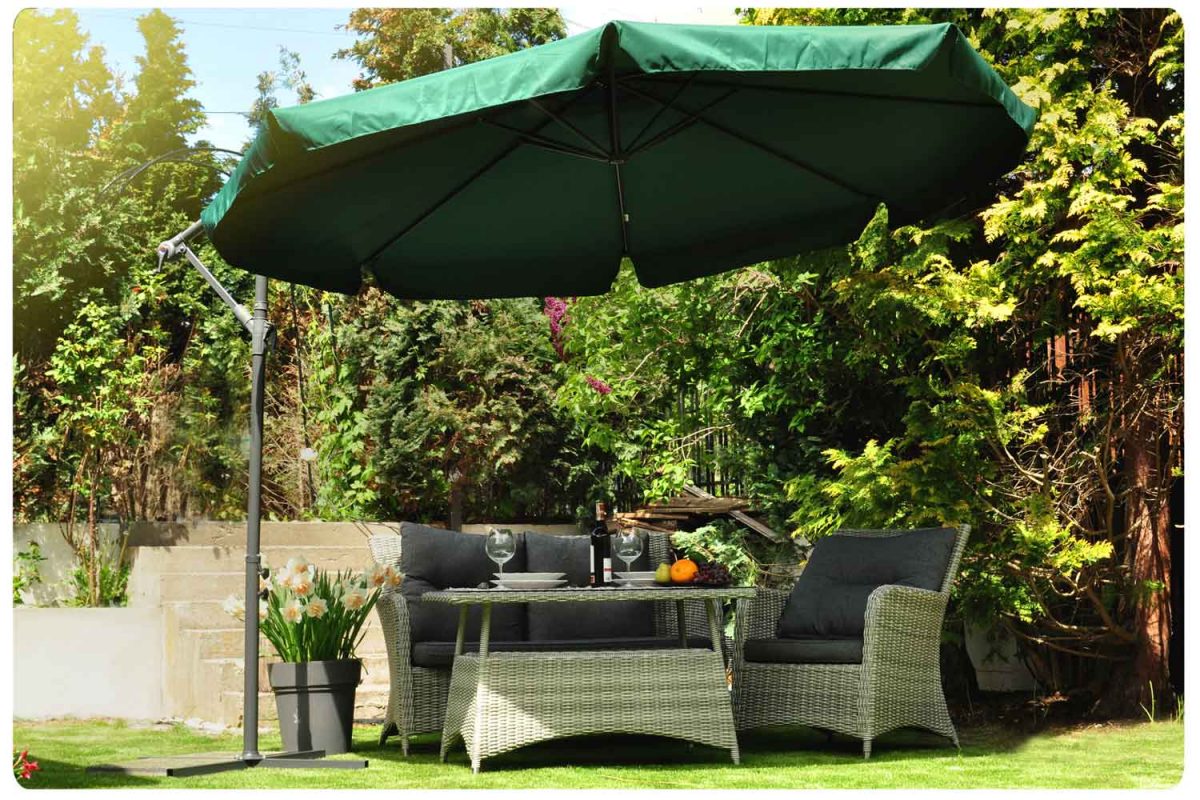 Складаний садовий парасоль 8 сегментів зелений 350 см - Яскравий та функціональний - Зображення 4