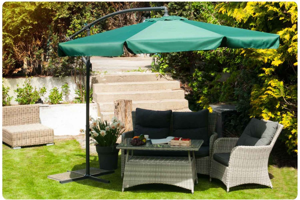 Складаний садовий парасоль 8 сегментів зелений 350 см - Яскравий та функціональний - Зображення 10