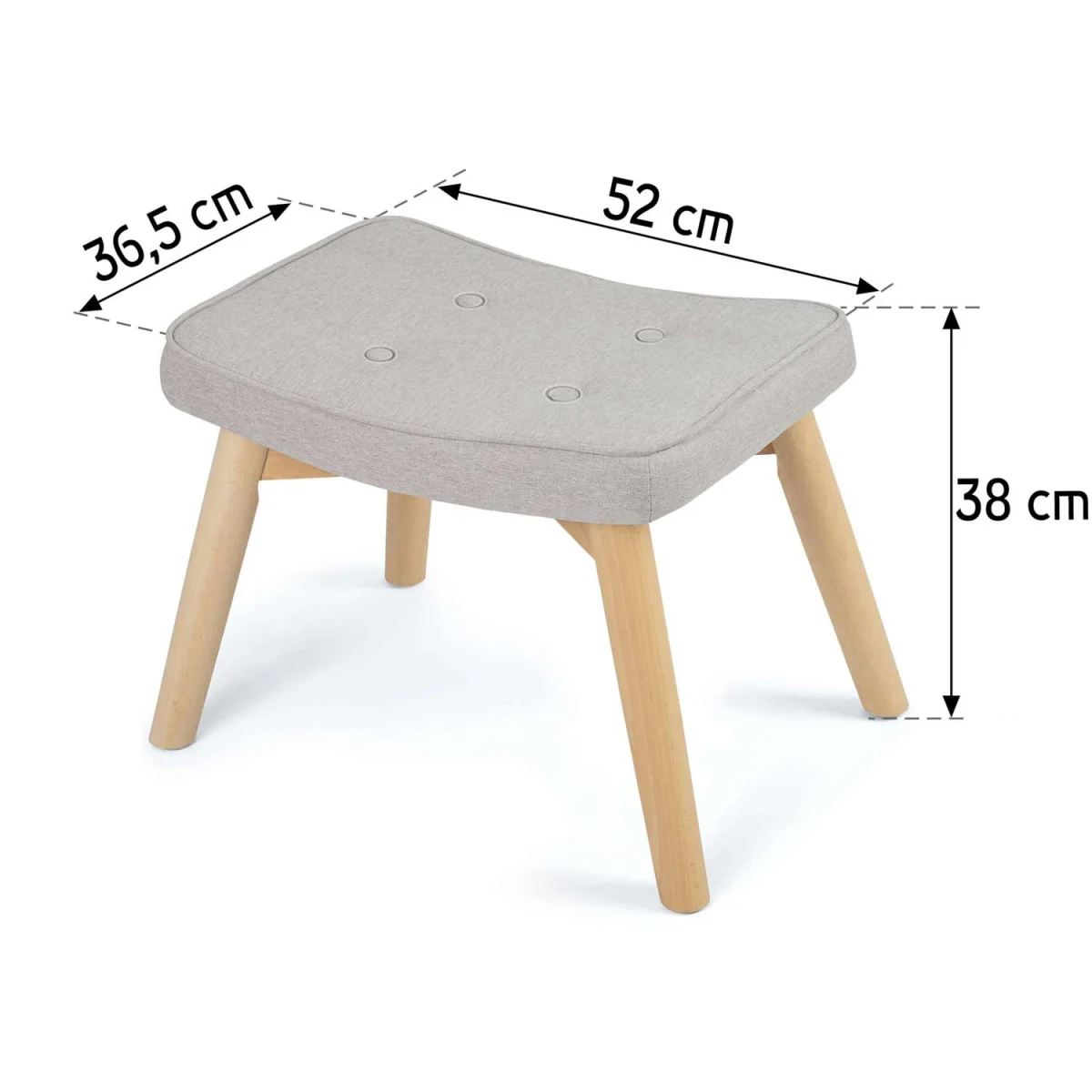 Підніжка для крісла Norse Sofatel сіра - Зображення 5