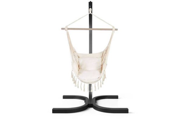 Крісло кокон каркас Бежевий Brazilian Beige Boho Зручне Крісло кокон каркас Елегантне підвісне крісло для вашого комфорту