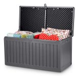 Садова Скриня зберігання 109 x 51 x 55 см 270 л сіра - Ідеальне рішення для вашого саду - Зображення 13