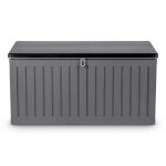Садова Скриня зберігання 109 x 51 x 55 см 270 л сіра - Ідеальне рішення для вашого саду - Зображення 4