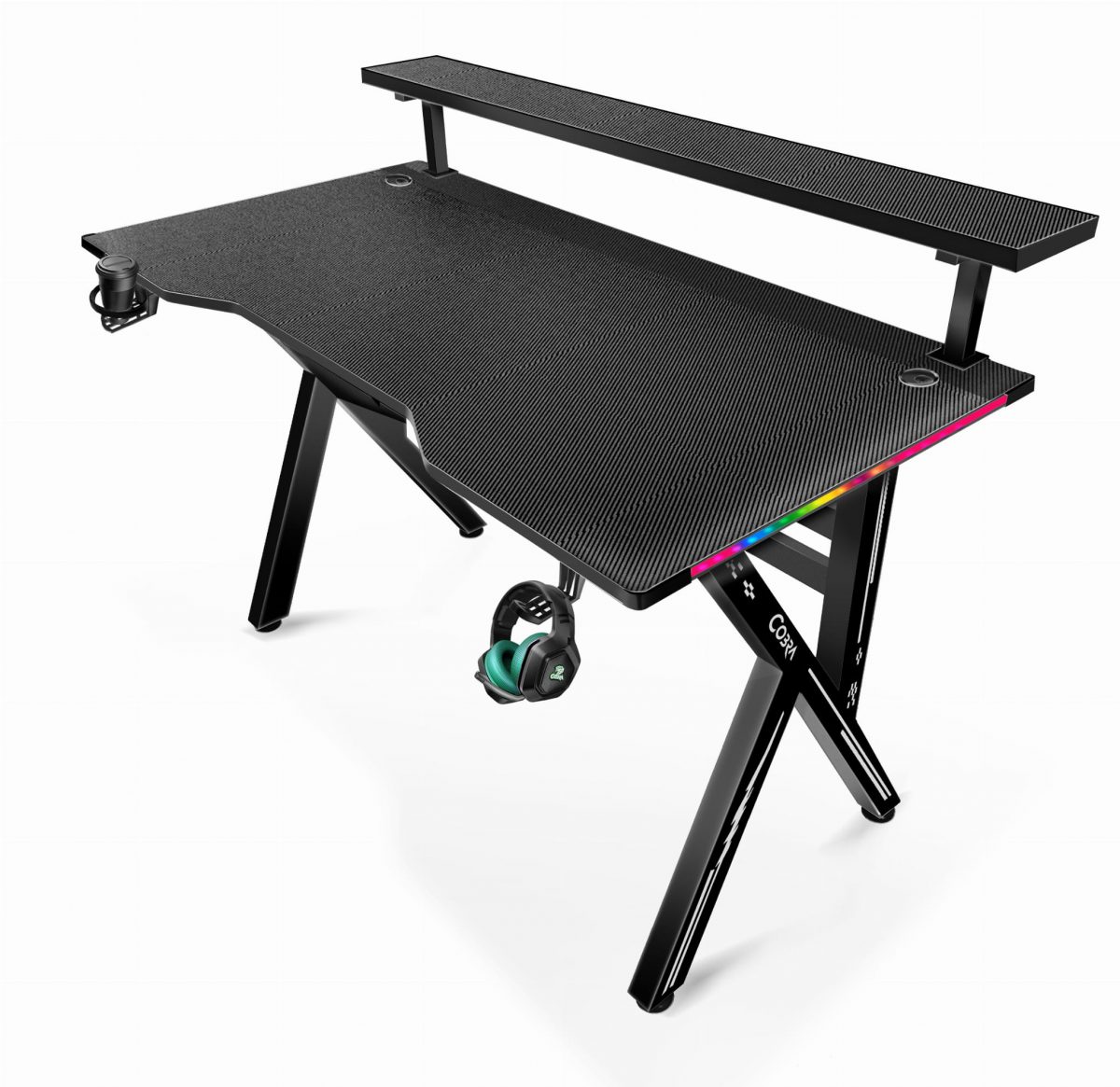 Геймерський стіл CRF4010RGB Чорний – стиль та RGB підсвітка - Зображення 14