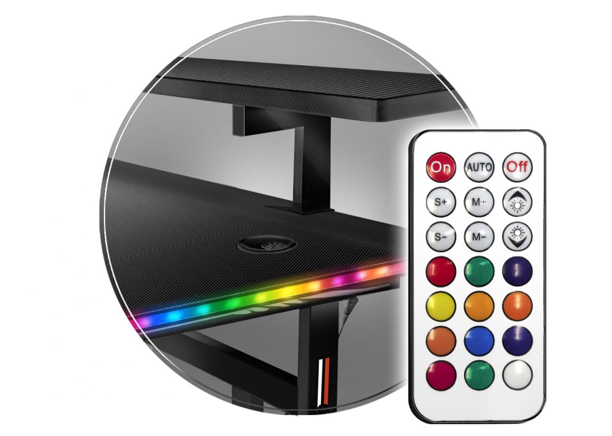 Геймерський стіл CRF4010RGB Чорний – стиль та RGB підсвітка - Зображення 7