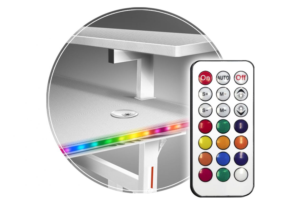 Геймерський стіл CRF4011RGB Білий – стильне RGB підсвічування - Зображення 7