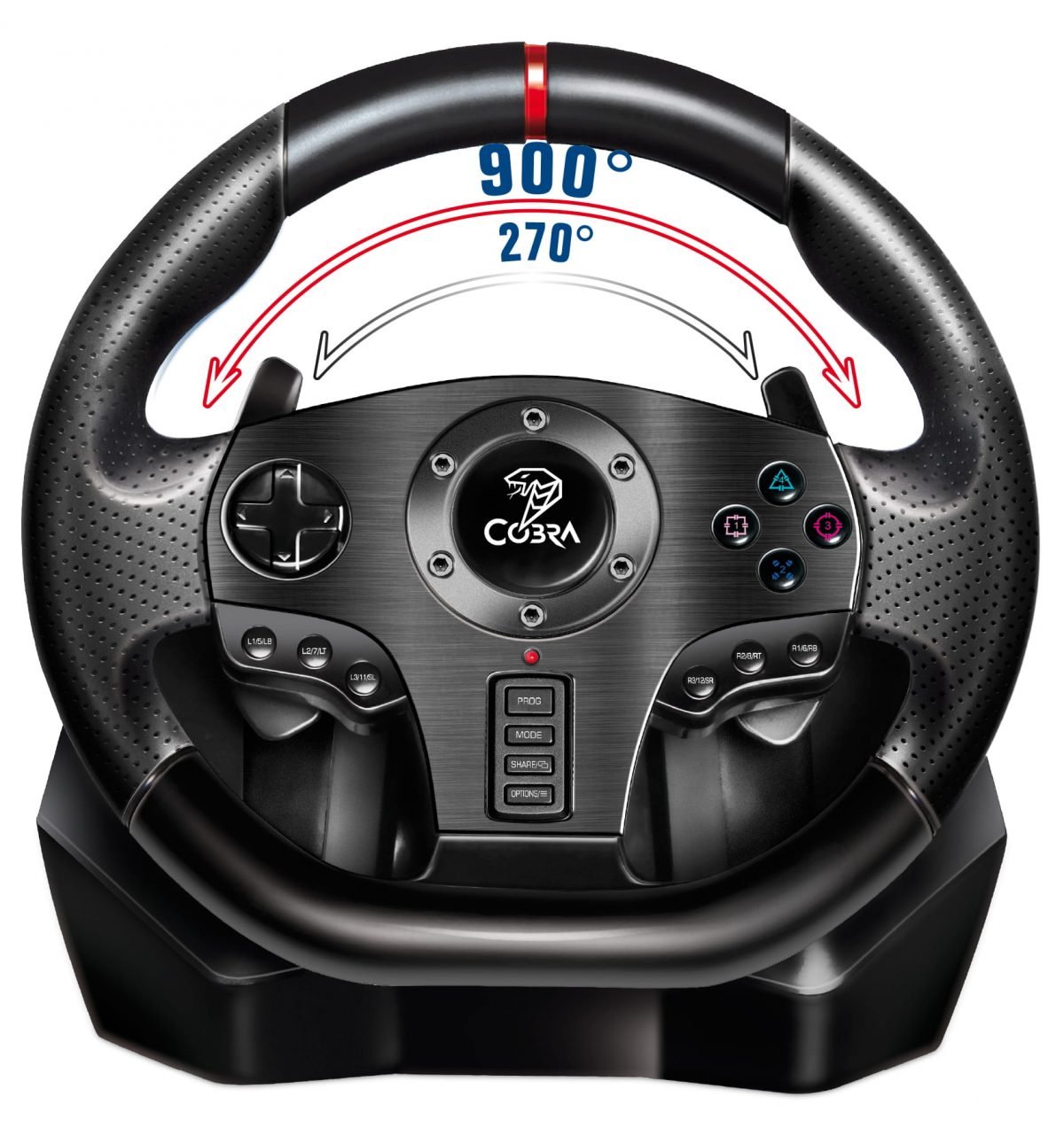 Ігрове кермо Руль Cobra GT900 Rally – для ПК, PS3, PS4 та Xbox - Зображення 7