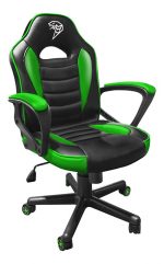 Ігрове Геймерське крісло COBRA JUNIOR зелений і чорний – для молодих геймерів