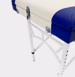 Розкладний алюмінієвий стіл для масажу I-Coucou синьо-кремовий стильний - Зображення 3