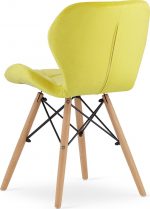 Крісло MUFART ELVA 3369 жовтий оксамит Для розкішного інтер'єру - Зображення 3