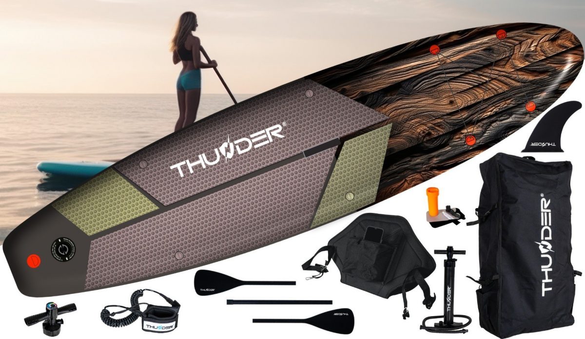SUP дошка THUNDER WOOD 320 см. - Зображення 2
