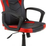 Ергономічне геймерське крісло 4 Gamers чорно-червоне