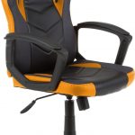 Комфортне геймерське крісло 4 Gamers чорно-помаранчеве