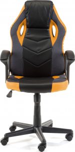 Комфортне геймерське крісло 4 Gamers чорно-помаранчеве - Зображення 3