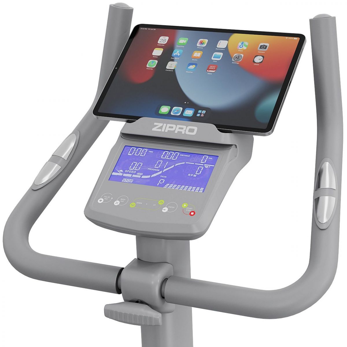 Компактний та функціональний велотренажер Zipro Rave White - Зображення 4