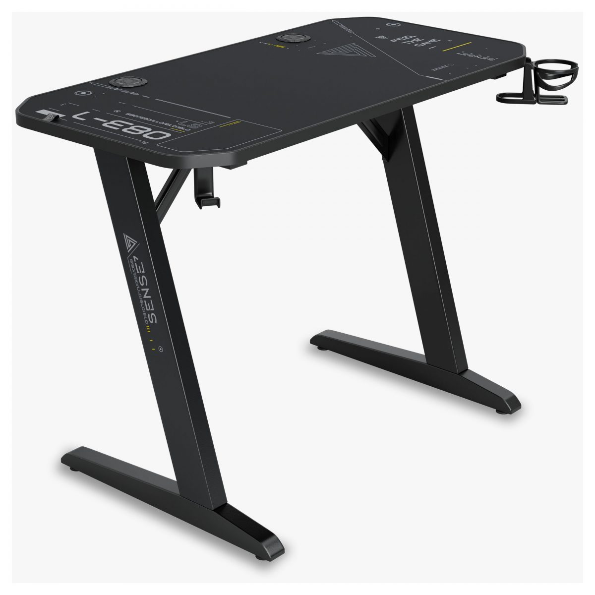 Ігровий стіл SENSE7 Nomad Cybernetic Black 120x60 см – ергономічний стіл для комфортної гри та роботи - Зображення 2