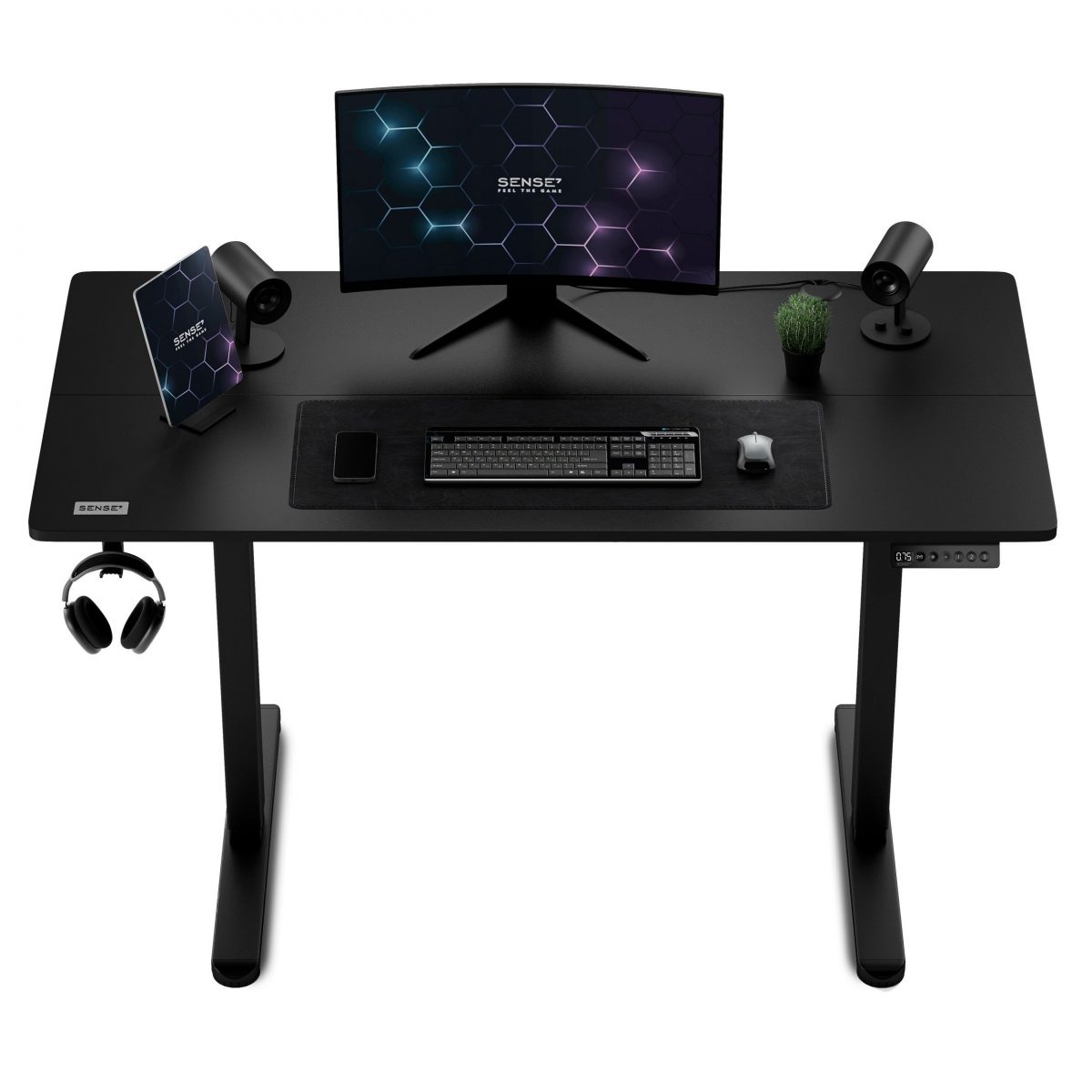 Електричний ігровий стіл SENSE7 Nojo 120х60 см Чорний для комфортного ігрового процесу - Зображення 6