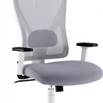 Біло-сірий офісний стілець SENSE7 Tone: Стильний комфорт для продуктивної роботи