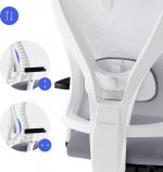 Біло-сірий офісний стілець SENSE7 Tone: Стильний комфорт для продуктивної роботи - Зображення 2