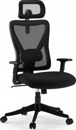 Поворотне крісло Sense7 Tone чорне: Елегантний дизайн та максимальний комфорт для вашого інтер'єру