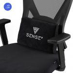 Поворотне крісло Sense7 Tone чорне: Елегантний дизайн та максимальний комфорт для вашого інтер'єру - Зображення 8