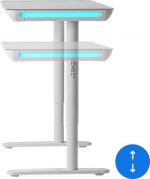 Електричний ігровий стіл SENSE7 Nomo: Білий для сучасних геймерів - Зображення 4