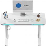 Електричний ігровий стіл SENSE7 Nomo: Білий для сучасних геймерів - Зображення 6