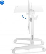 Мобільний ігровий стіл SENSE7 білий для гнучкого використання - Зображення 3