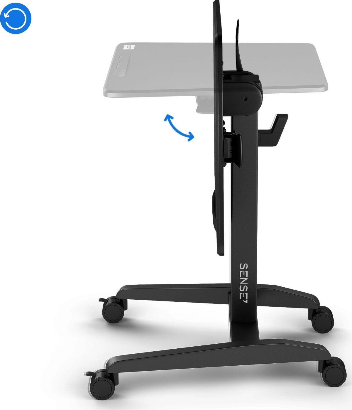 13182097_13_f Мобільний ігровий стіл SENSE7 desk Black 70 см x 52 см чорний для мобільних геймерів - Зображення 3