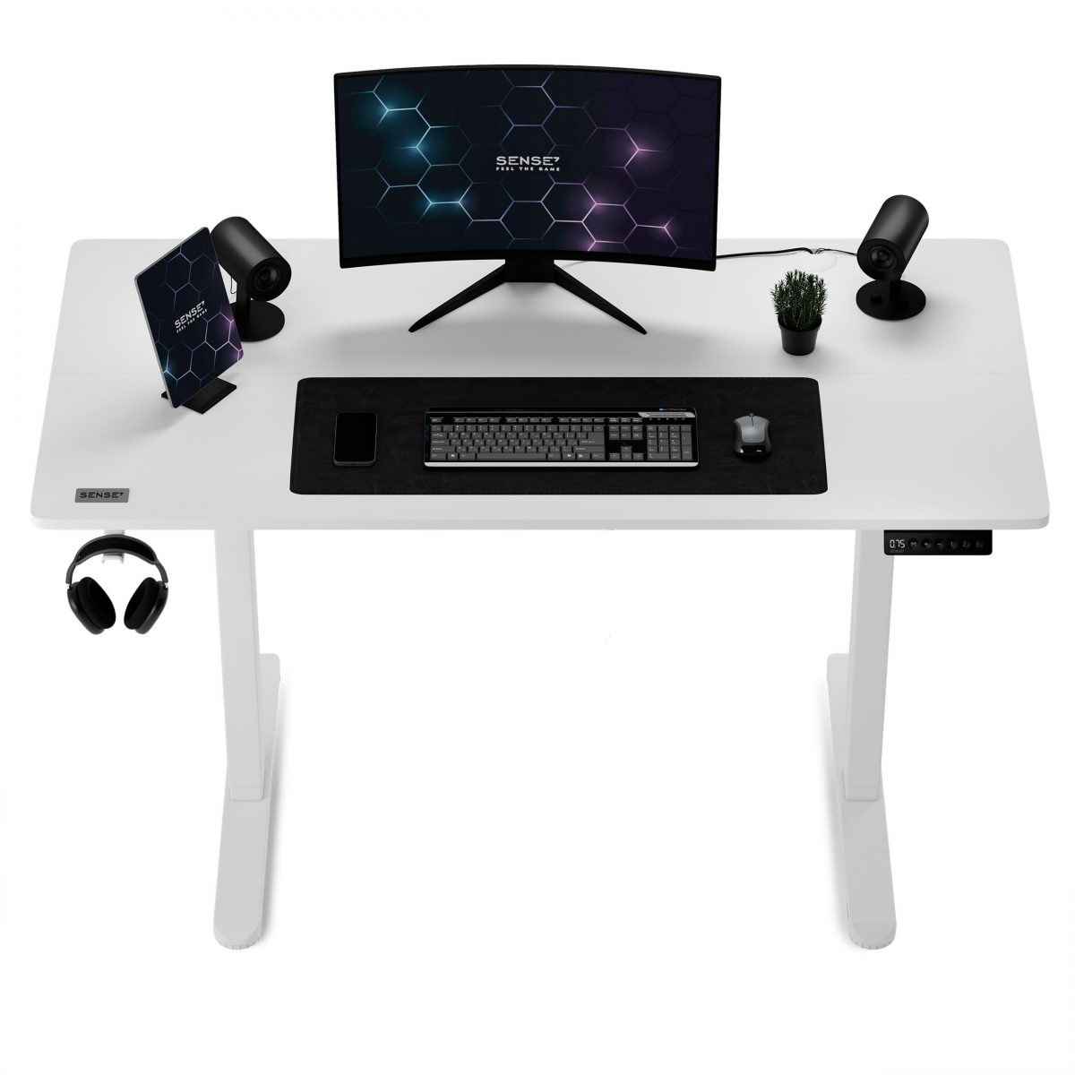 Електричний ігровий стіл SENSE7 Nojo 120x60 Білий для зручності і комфорту - Зображення 4