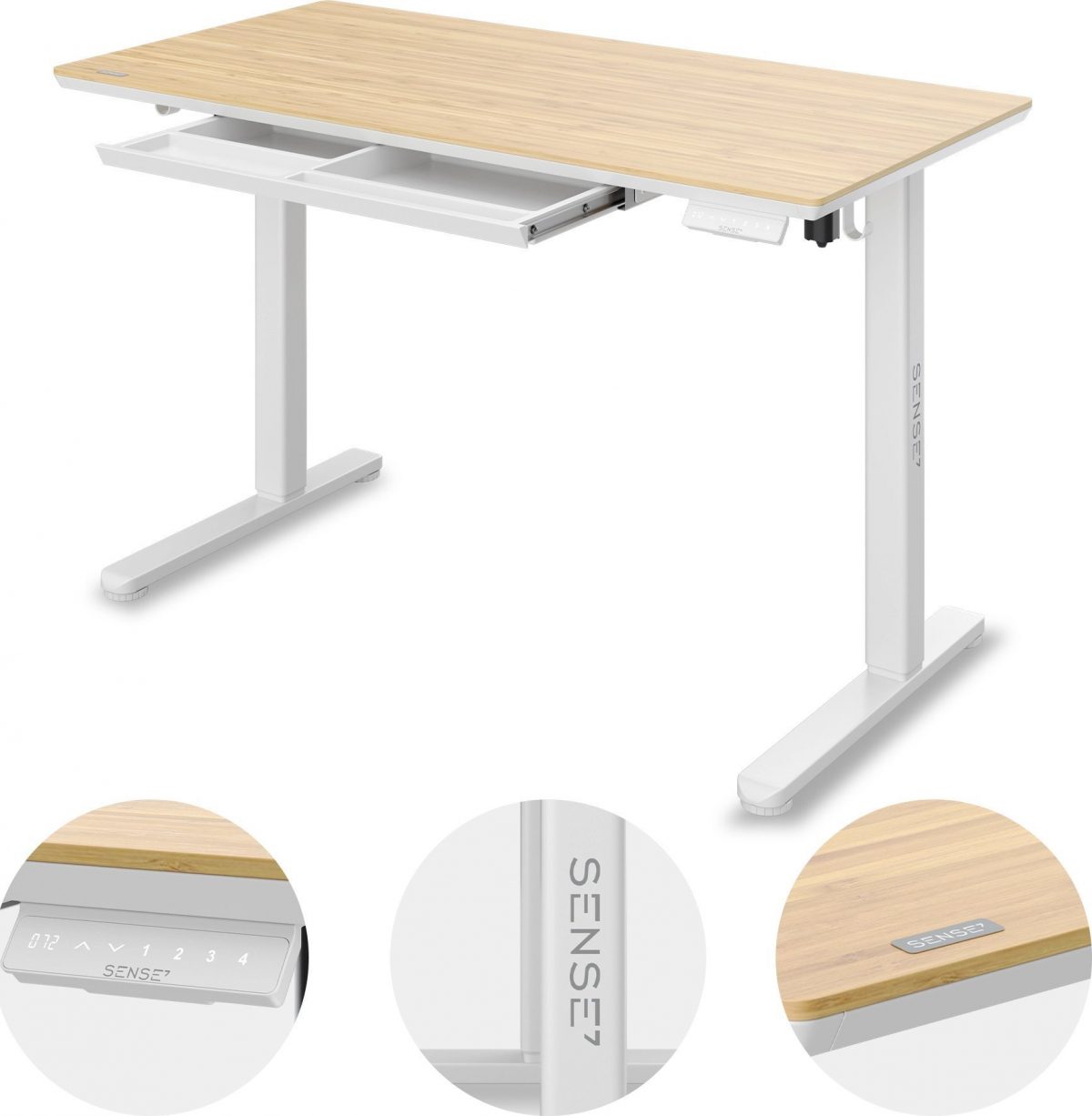 Ігровий стіл SENSE7 Newai Bamboo 120x60 см для еко-стильного геймінгу - Зображення 4