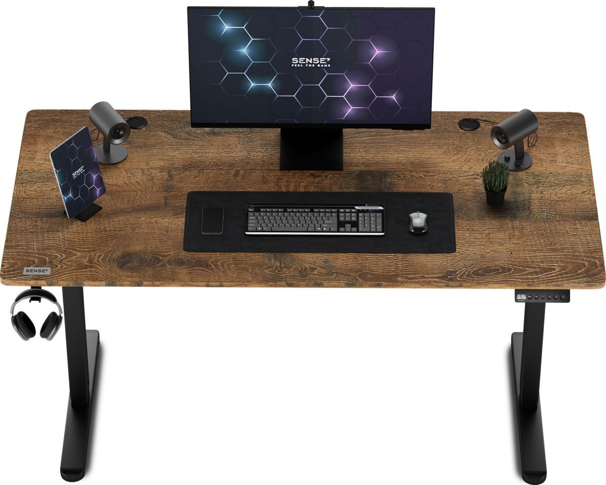 Ігровий стіл SENSE7 Nojo Wenge 140х70 см для комфорту геймерів - Зображення 6